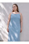 Vizyon New Season Blue Plus Size Rope Strap Mini Jean Dress - 2