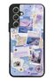 Samsung A54 Pastel Travel Diary Design Glossy Phone Case
