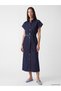 Özmarka New Season Indigo Belted Jean Shirt Dress - 2