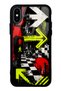 iPhone X Neon District Design Glossy Phone Case