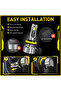 H11 H9 H8 6500K White AUXITO 2Pcs H8 H11 LED Bulb Fog Lights Car Headlight H16JP HB4 9006 9005 HB3 L - 6
