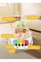 68187 Musical Baby Floor Seat with Light-Up Piano, Foldable Design - 3