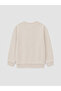 Brown Printed Boys' Thick Sweatshirt - 8