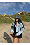 Raven Back Laser Denim Jacket - 4