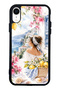 iPhone Xr Glossy Phone Case with Positano Blue Design