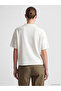 Ecru Polo Neck Women's T-Shirt - 4