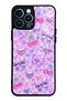 iPhone 13 Pro Max Glossy Phone Case with Lilac Charm Pop Design