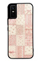 Infinix Gt 30 Pro Glossy Phone Case with Pink Lace Patchwork Design