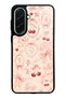 Samsung A37 Glossy Phone Case with Cherry Coquette Toile Design