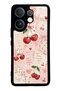 Vivo V60 Glossy Phone Case with Cherry Love Letters Design