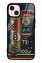 iPhone 13 Glossy Phone Case with Old School Racing Design