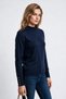 Women's High Neck Long Sleeve Knitwear Sweater with Shoulder and Cuff Button Detail 27Kon19306 - 3