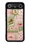Tecno Spark Slim Glossy Phone Case with Matcha Berry Quilt Design