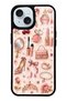 iPhone 15 Rose Gold Glam Design Glossy Phone Case