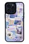 iPhone 15 Pro Max Pastel Travel Diary Design Glossy Phone Case