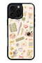 iPhone 16 Pro Max Floral Study Notes Design Glossy Phone Case