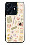 Tecno Spark 10 Floral Study Notes Design Glossy Phone Case