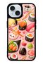 iPhone 15 Sushi Love Club Design Glossy Phone Case