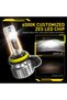 H11 H9 H8 6500K White AUXITO 2Pcs H8 H11 LED Bulb Fog Lights Car Headlight H16JP HB4 9006 9005 HB3 L - 2