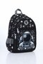 Vital Series Black Boy's Space Astronaut Patterned Nutrition and School Bag Set - 3