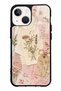 iPhone 13 Mini Blush Herbarium Design Glossy Phone Case