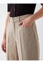 Seray New Season Beige Carrot Fit Women's Jean Trousers - 3