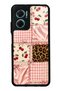 Xiaomi Redmi Note 11E Glossy Phone Case with Cherry Leopard Patchwork Design