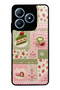 Realme C63 Matcha Berry Quilt Design Glossy Phone Case