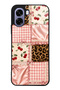 Oppo A6T Glossy Phone Case with Cherry Leopard Patchwork Design