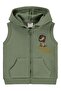 Lion Embroidered Vest for 6-18 Months - Green