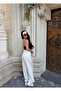 White Elastic Cuffed Leg Rubber Tracksuit - 2