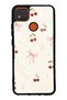 Xiaomi Redmi 9C Glossy Phone Case with Cherry Pearl Lace Design