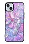 iPhone 15 Plus Chrome Heart Y2K Design Glossy Phone Case