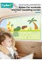 Car Window Shade for Baby, Retractable Car Side Window Sunshade Curtain with Suction Cups and Mesh Storage Pocket UV Heat Glare Protection for Travel Camping SUV Sedan Trucks, Cute Dinosaur - 2