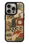 iPhone 15 Pro Retro Road Racing Design Glossy Phone Case