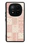 Xiaomi Redmi Note 14 Pro Plus Glossy Phone Case with Pink Lace Patchwork Design