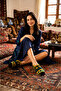 Handmade Yellow Tulip Motif Dowry Knitted Booties, Size 36-37 Home Booties - 3