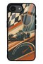 iPhone 16E Heritage Racer Design Glossy Phone Case