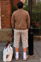 Men's Large Size Casual Brown Winter Sweatshirt - 6