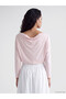 Ozmarka New Season Pink Boat Neck Modal Blended Blouse - 4
