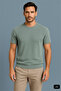 Gray Comfortable Fit Crew Neck Plain 100% Cotton T-Shirt