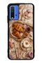 Xiaomi Redmi 9t Glossy Phone Case with French Café Romance Design