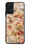 حافظة هاتف Xiaomi Redmi Note 12s بتصميم باريسي لامع بتصميم الشاي والمعجنات