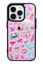 iPhone 14 Pro Y2K Sticker Dreams Design Glossy Phone Case