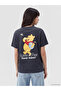Anthracite Winnie the Pooh Printed Cotton Women's T-Shirt
