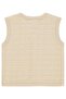 Star embroidered 3-18 months vest - brown - 2