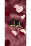 Black Crystal Pavé Stone Gold Color U-Shaped Steel Evening Dress Earrings - Tarnish Resistant - 3