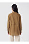 Lcw Everyday Brown Striped Women's Shirt Tunic with Tie Waist - 4