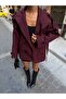 Araboy Stand Collar Buttoned Double Breasted Trench Jacket