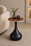 طاولة خدمة سيراميك دائري SHS-037S LIGHT BROWN - 2